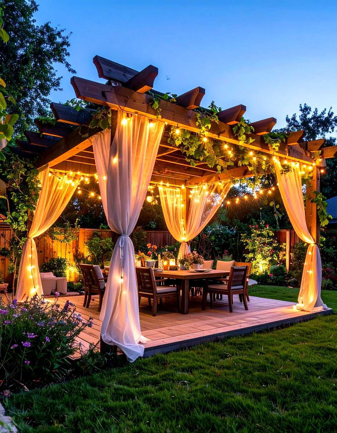 Pergola Privacy Structures for Defined Backyard Spaces - 20 Backyard Privacy Ideas
