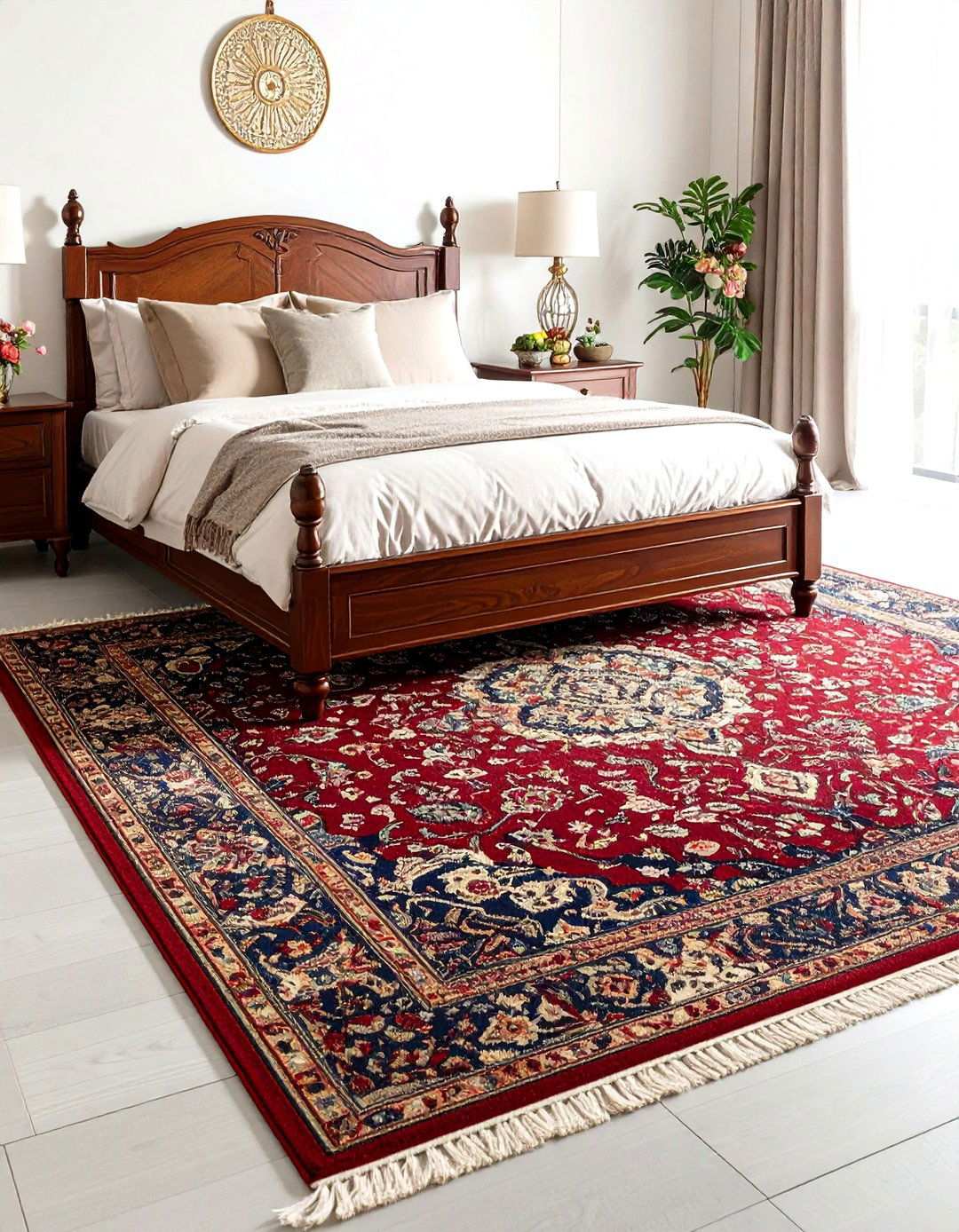 Persian Bedroom Rug Elegance - 20 bedroom rug ideas
