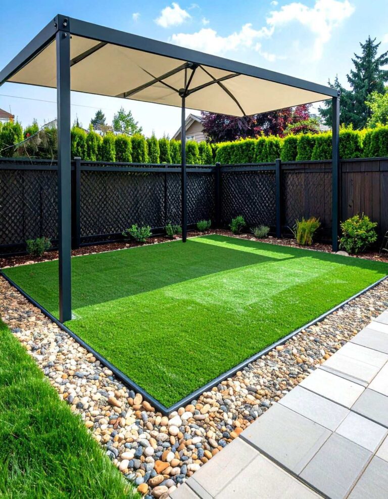 Pet Friendly Turf Potty Zone - 20 Backyard Turf Ideas