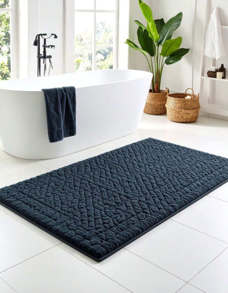 Plush Memory Foam Bathroom Rug Bliss - 20 Bathroom Rug Ideas