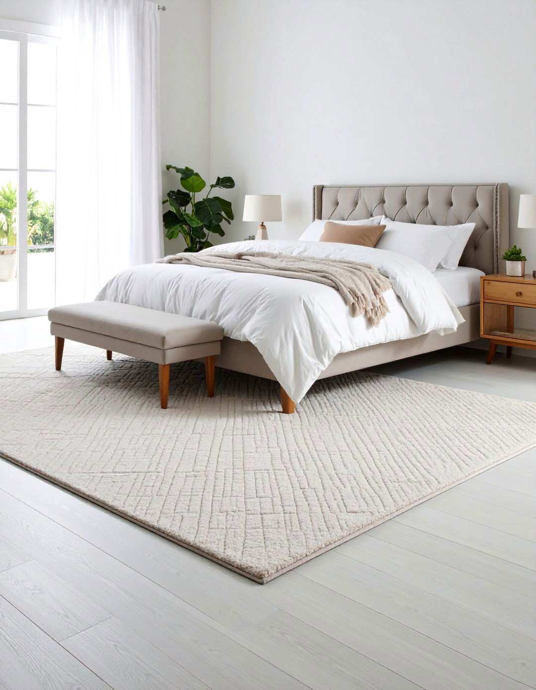 Plush Wall to Wall Bedroom Flooring for Cloud Like Comfort - 20 Bedroom Flooring Ideas