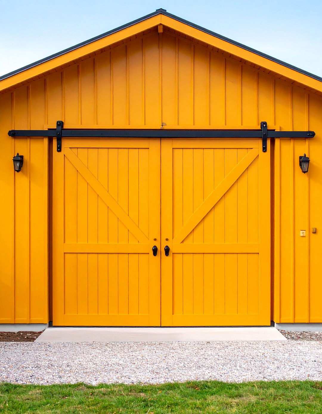 Pocket Barn Door Hybrid for Tight Quarters - 20 Barn Door Ideas