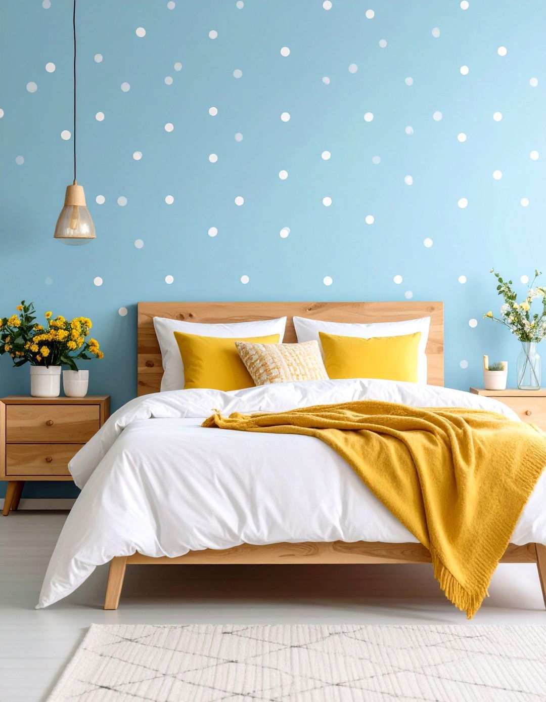 Polka Dot Pattern s Bedroom Playfulness - 20 60s Bedroom Ideas