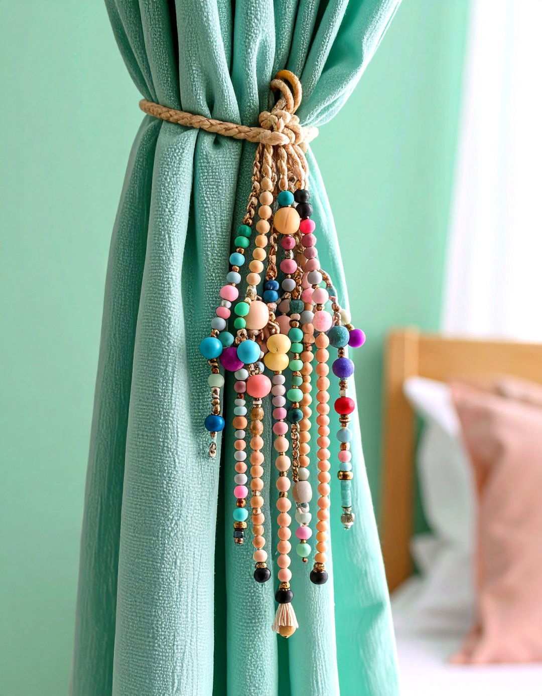 Pony Bead DIY Accents - 20 90s Bedroom Decor Ideas