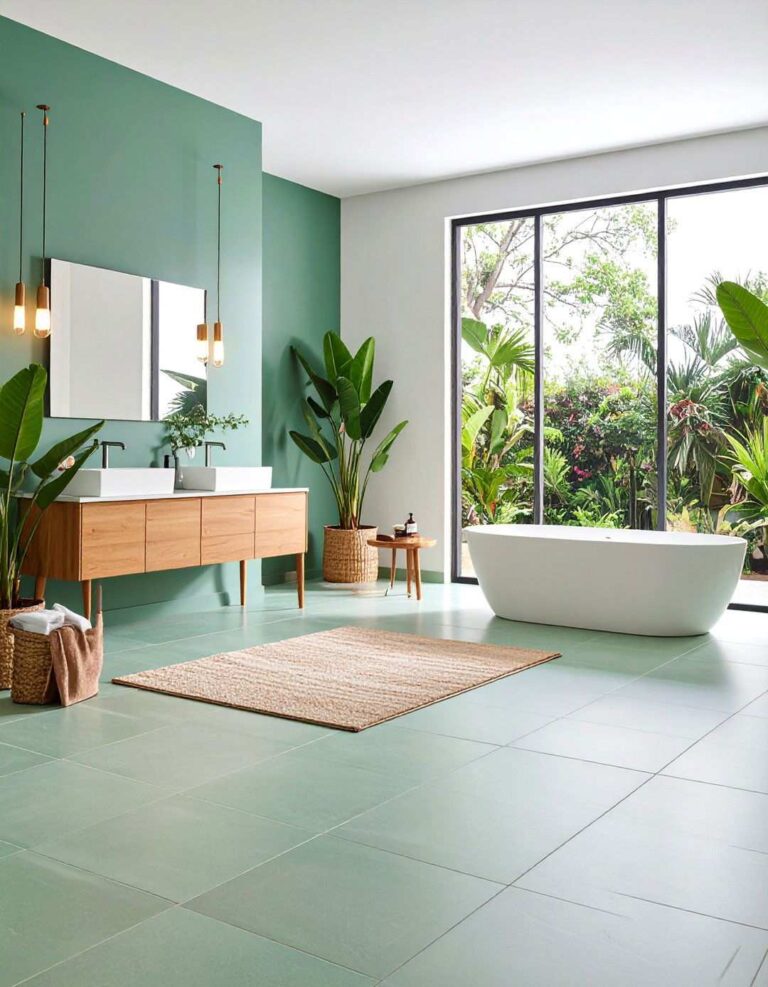 Porcelain Tile Bathroom Flooring - 20 Bathroom Flooring Ideas