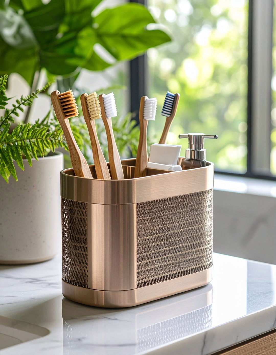 Portable Daily Use Caddy Speeds Morning Routines - 20 Bathroom Cabinet Organization Ideas