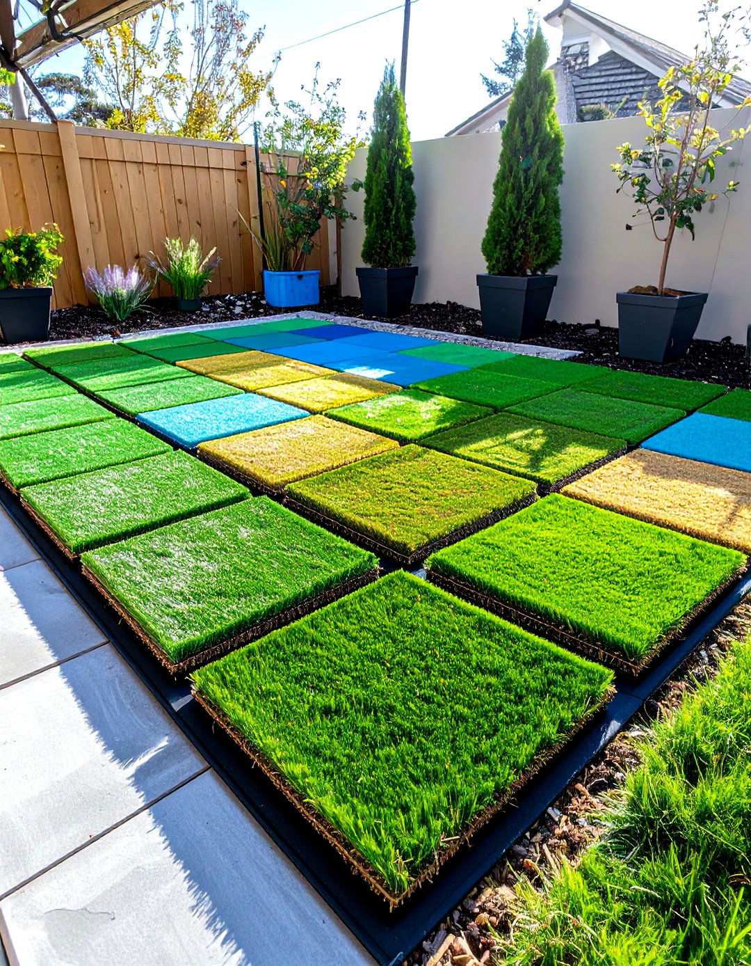 Portable Turf Tiles for Pop Up Events - 20 Backyard Turf Ideas