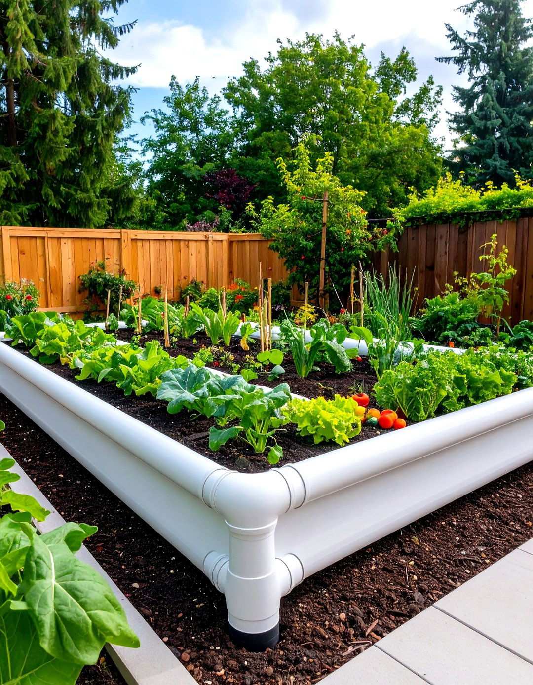 PVC Pipe Frame Raised Garden Bed - 20 Inexpensive Raised Garden Bed Ideas