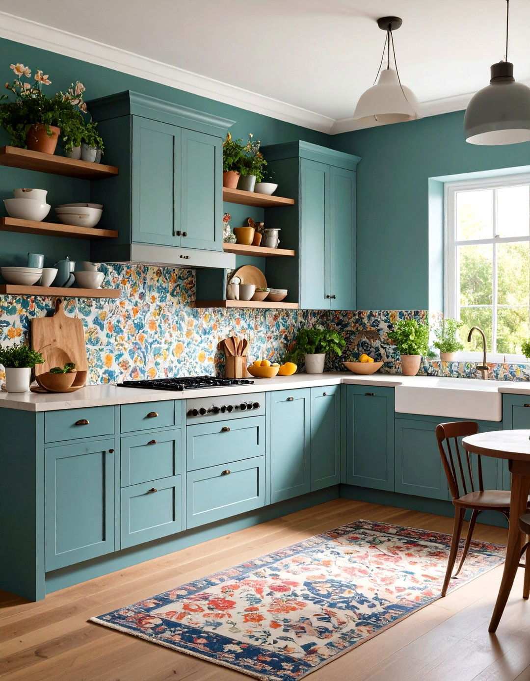 Quiet Maximalist Layered Pattern Kitchen - 20 70s Kitchen Ideas