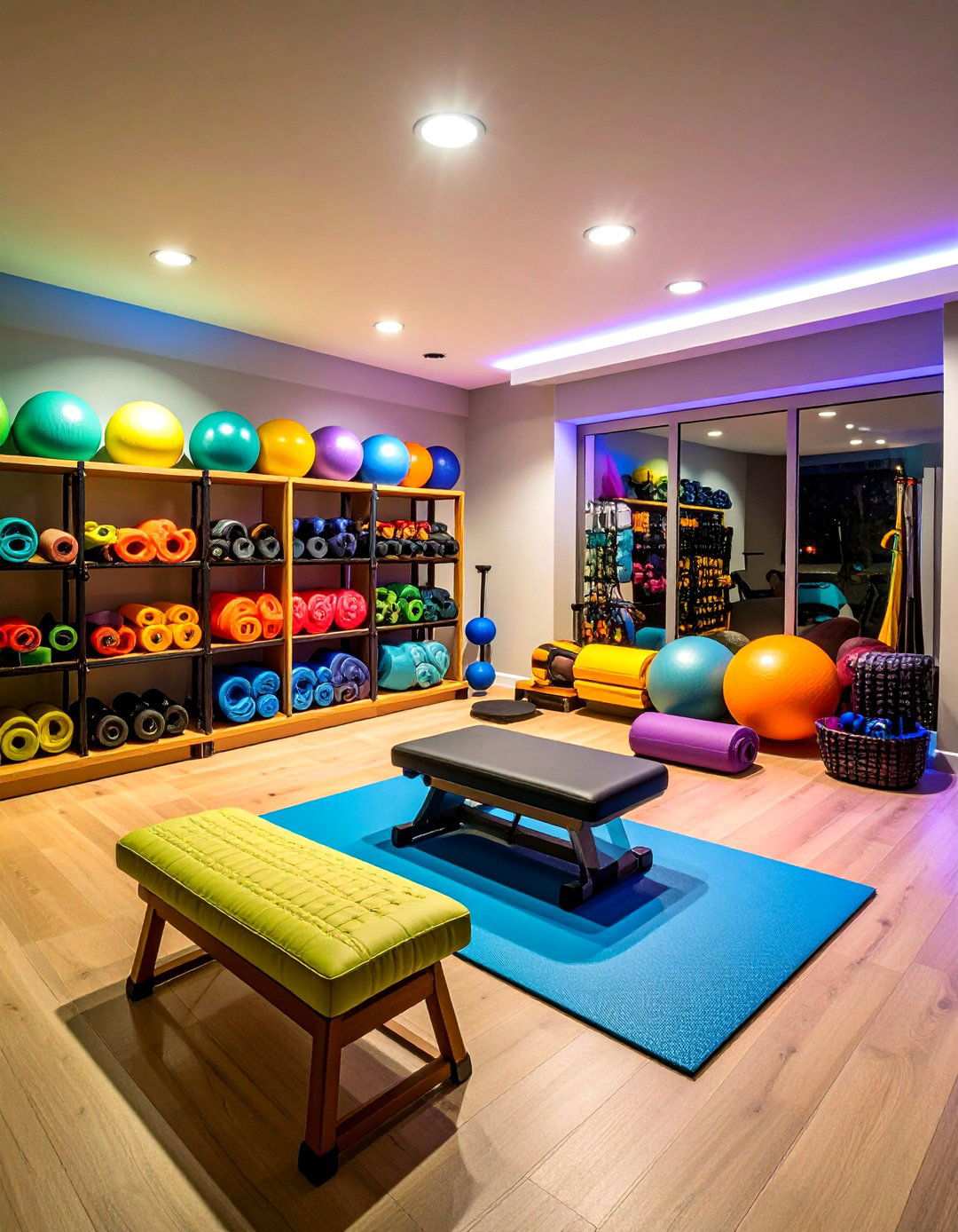 Recovery Corner Completes Your Basement Gyms Lifecycle - 20 Basement Gym Ideas