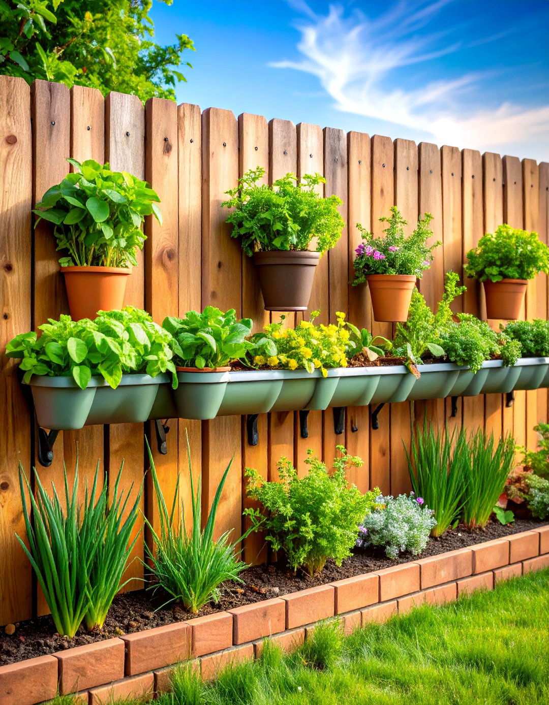 Repurposed Rain Gutter Herb Garden System - 20 Herb Garden Ideas