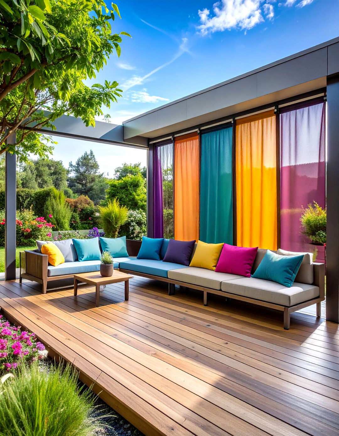 Retractable Privacy Screens for Adjustable Backyard Control - 20 Backyard Privacy Ideas