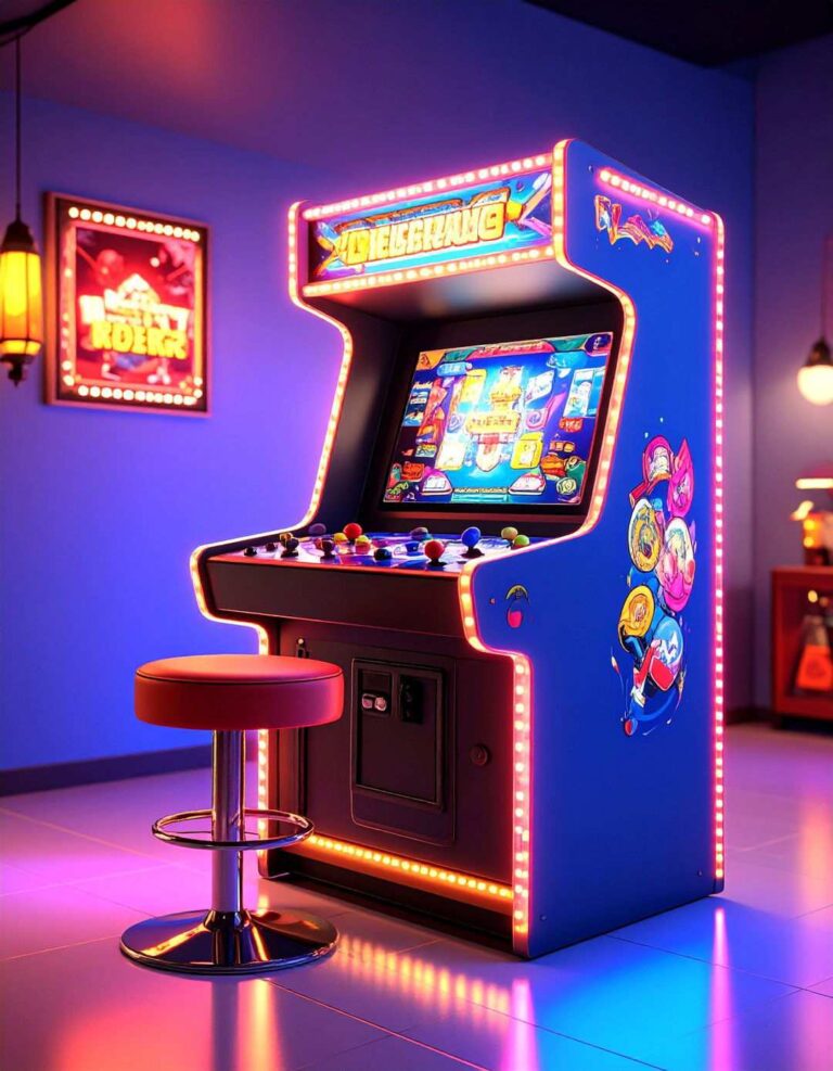 Retro Cabinet Arcade Room Corner - 20 Arcade Room Ideas