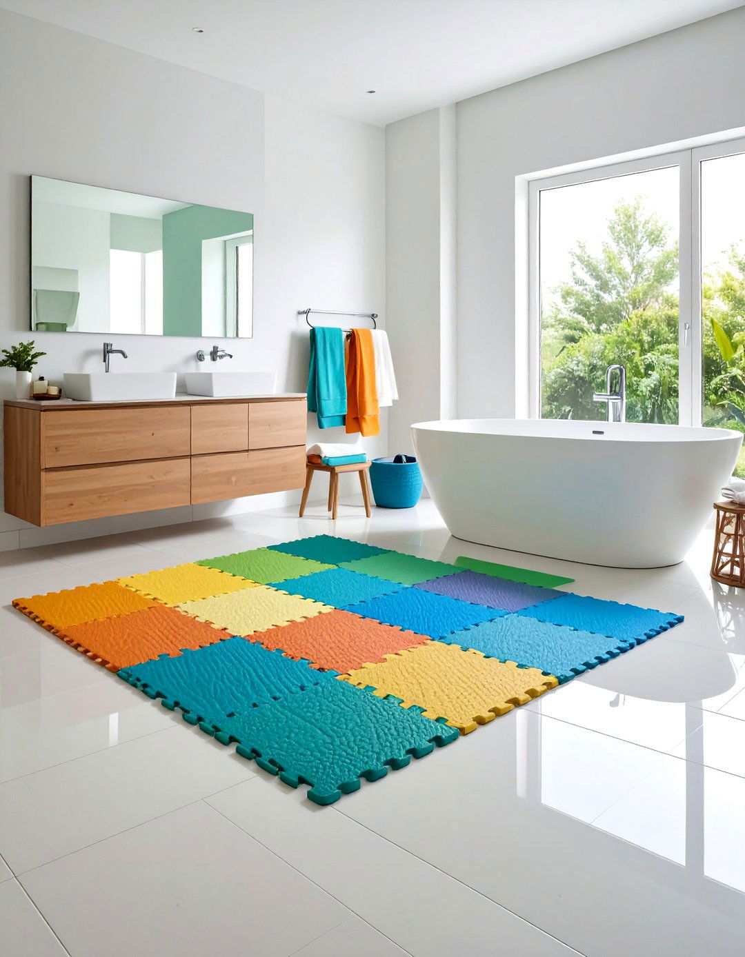 Rubber Bathroom Flooring - 20 Bathroom Flooring Ideas