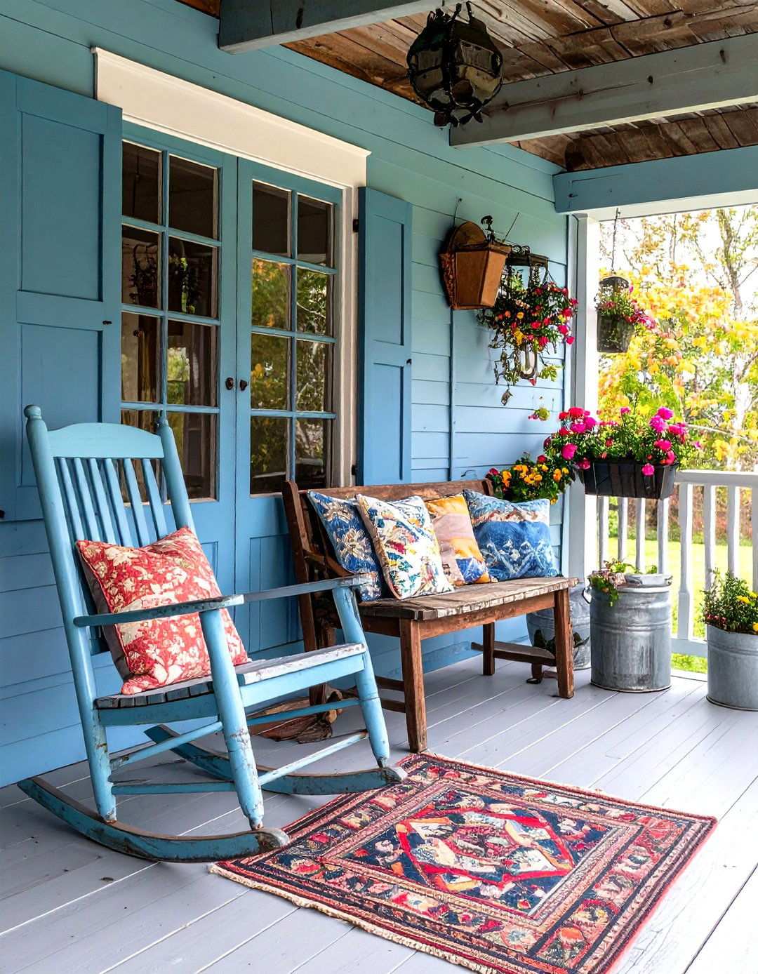 Rustic Farmhouse Back Porch - 20 Back Porch Ideas
