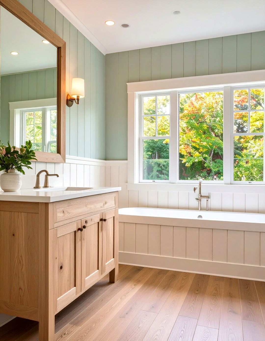 Rustic Shiplap Bathroom Wainscoting - 20 Bathroom Wainscoting Ideas