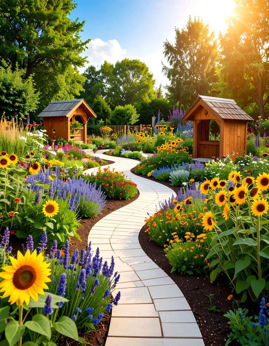 School Garden Pollinator Paradise Habitat - 20 School Garden Ideas