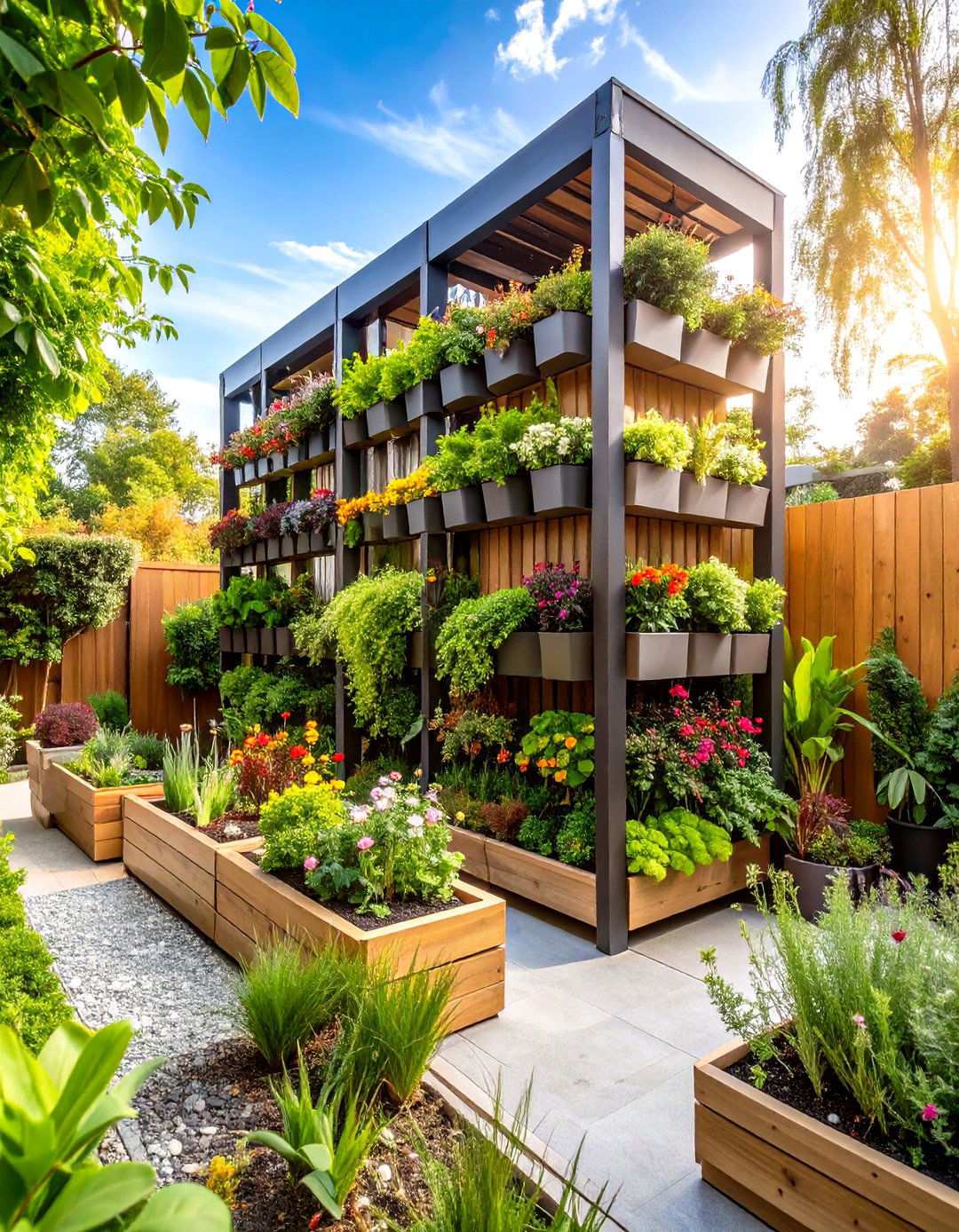 School Garden Vertical Container Innovation - 20 School Garden Ideas