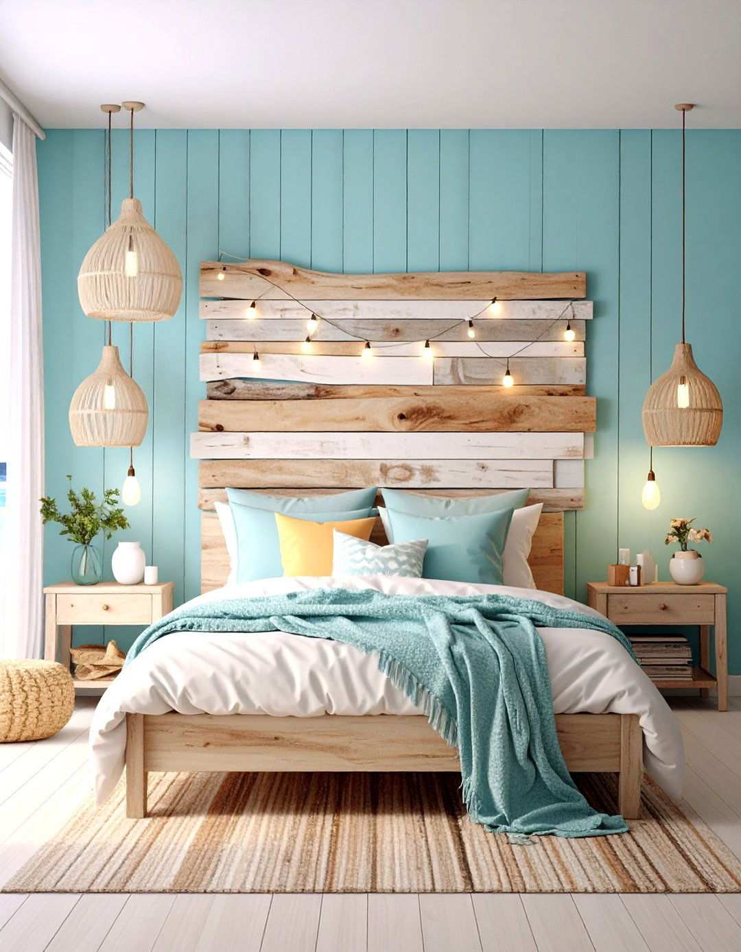 Sculptural Driftwood Wall Art Personalizes Beach House Decor - 20 Beach House Decor Ideas