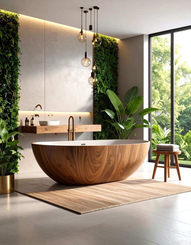 Sculptural Freestanding Bathtub Centerpiece - 20 Bathtub Ideas