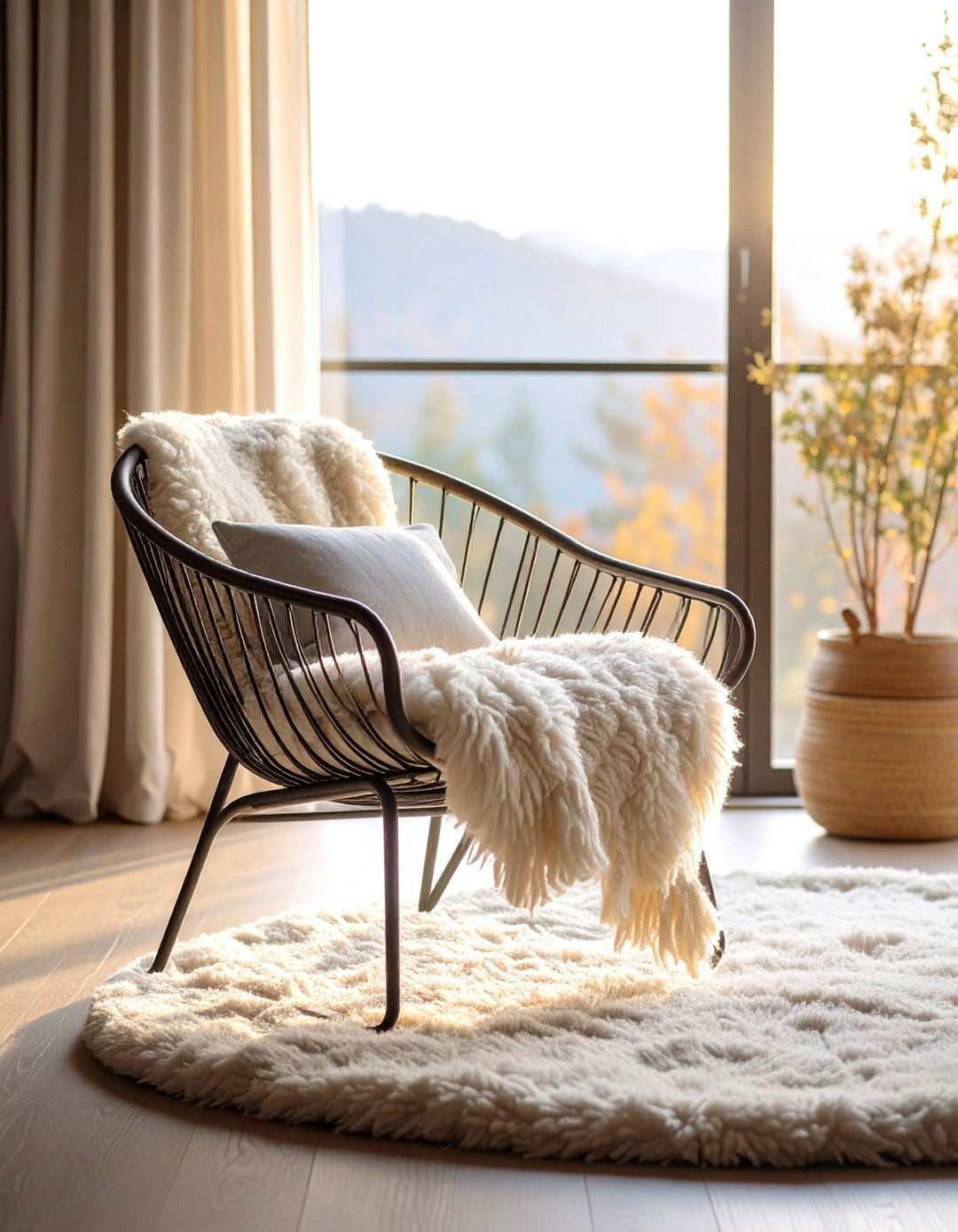 Sculptural Metal Bedroom Chair as Functional Art - 20 Bedroom Chair Ideas