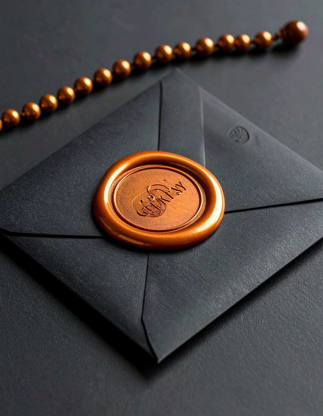 Seal Stationery With a Personalized Gatsby Wax Stamp - 20 Art Deco Wedding Ideas