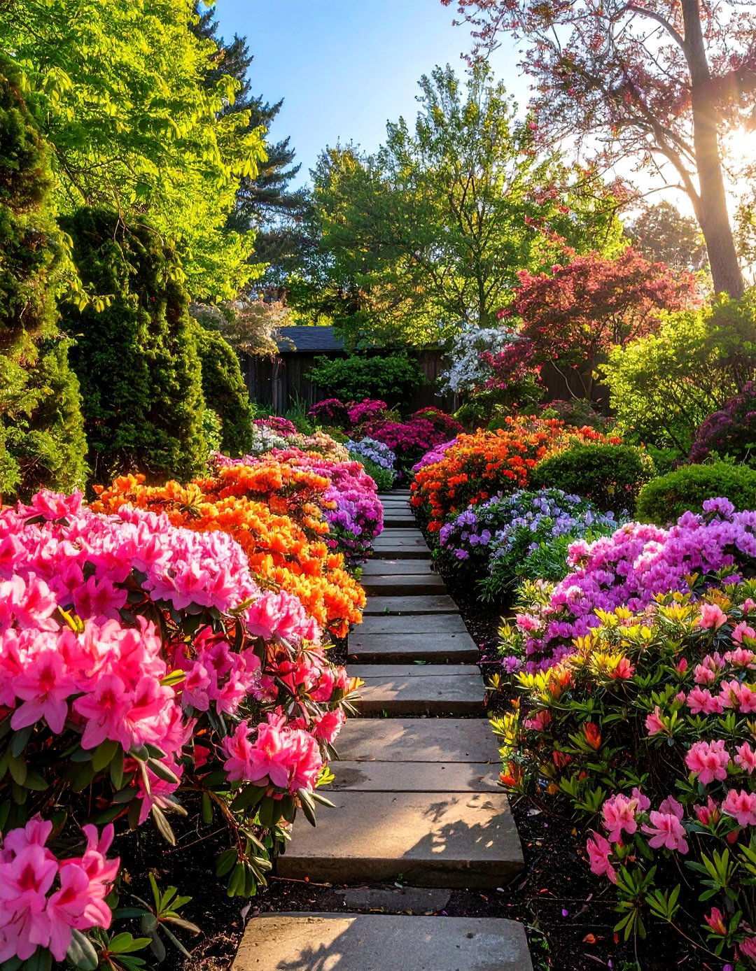 Seasonal Azalea Color Progression for Extended Interest - 20 Azalea Garden Ideas