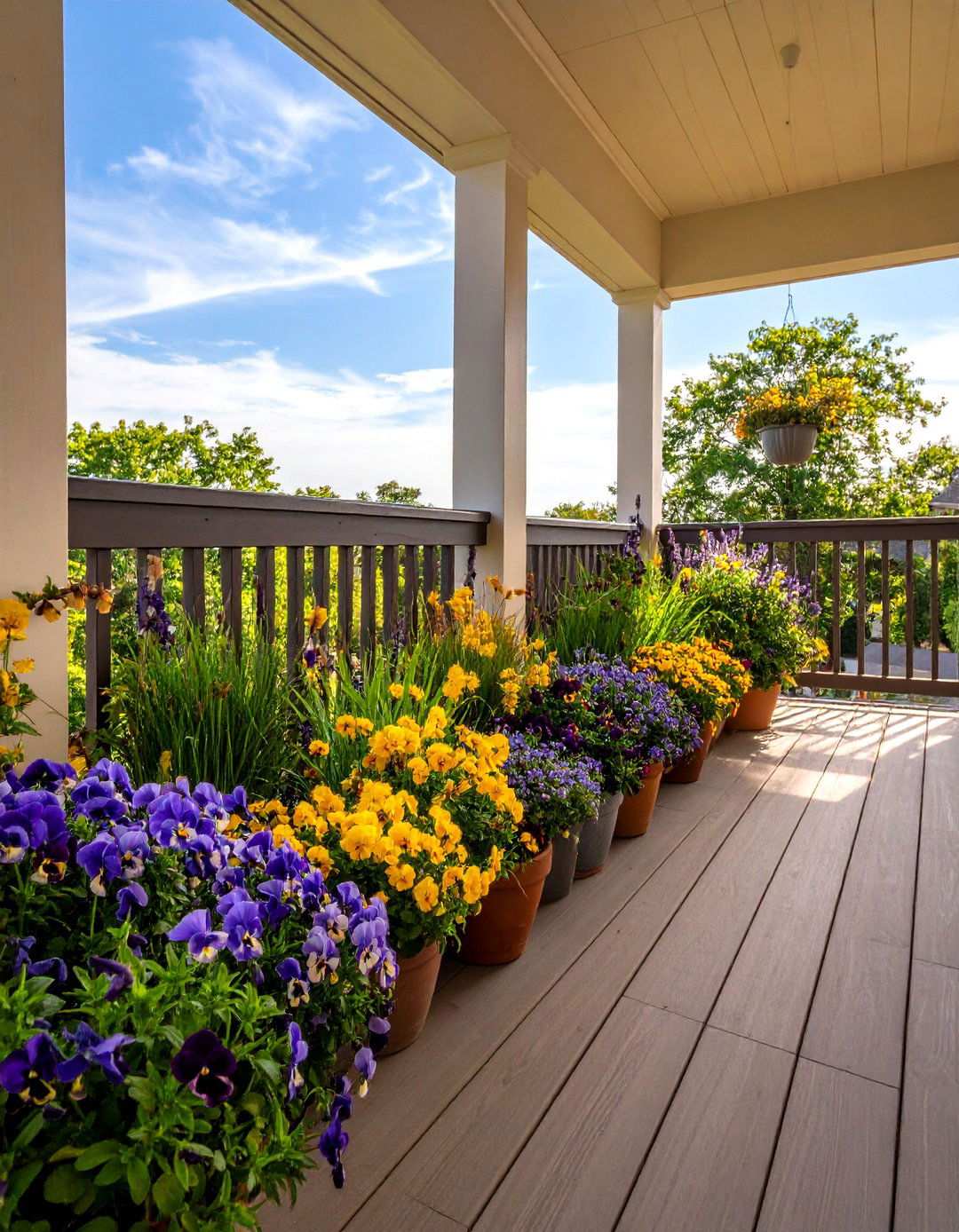 Seasonal Balcony Garden with Year Round Interest - 20 Balcony Garden Ideas