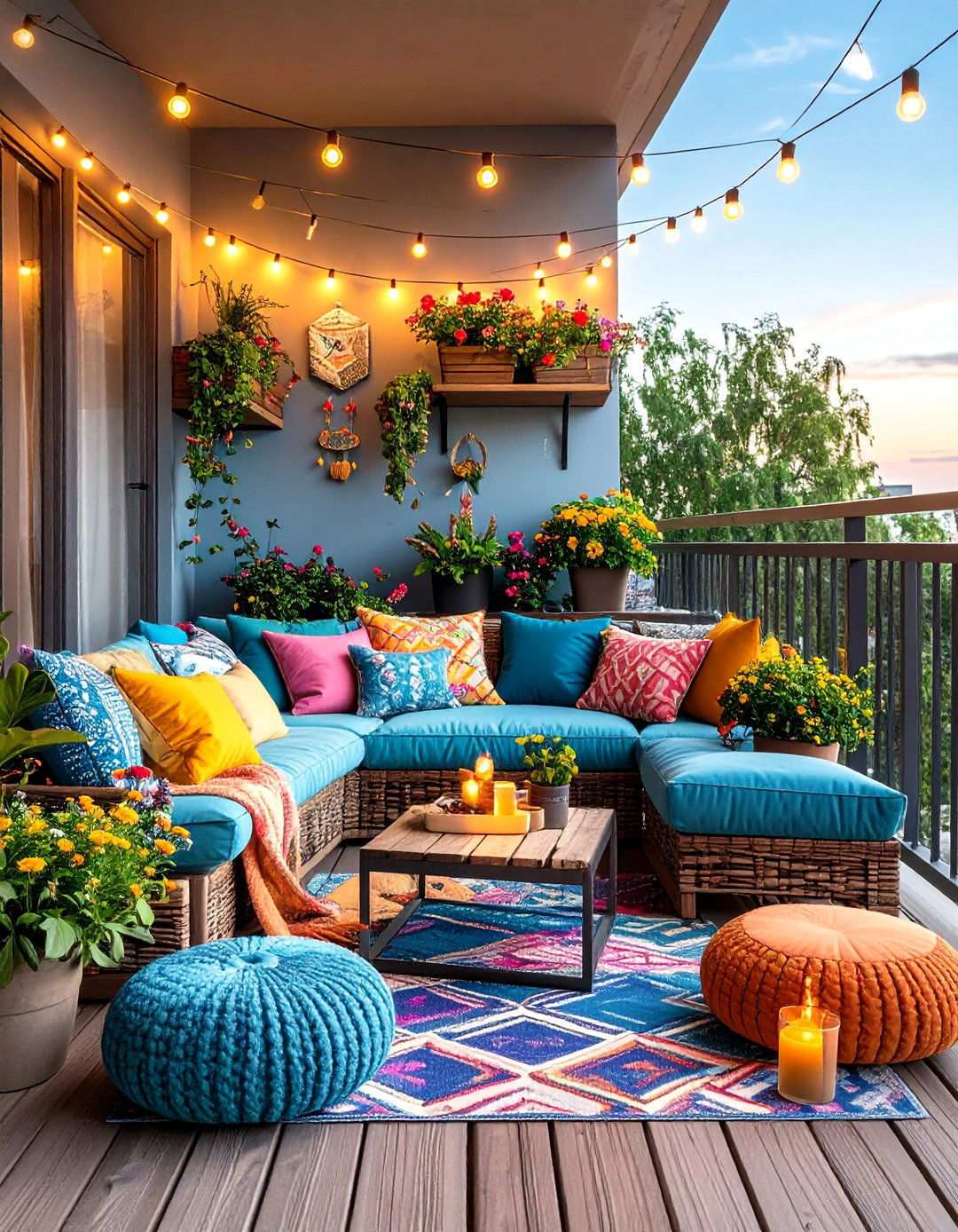 Seasonal Decor Flexibility - 20 Balcony Deck Ideas