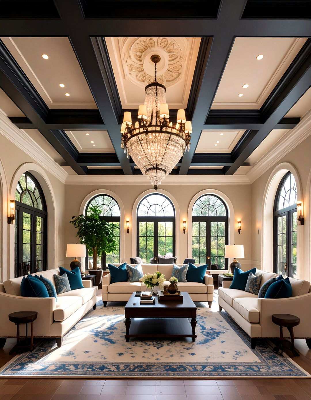 Shadow Sculpting Architectural Details - 20 Black Ceiling With Grey Walls