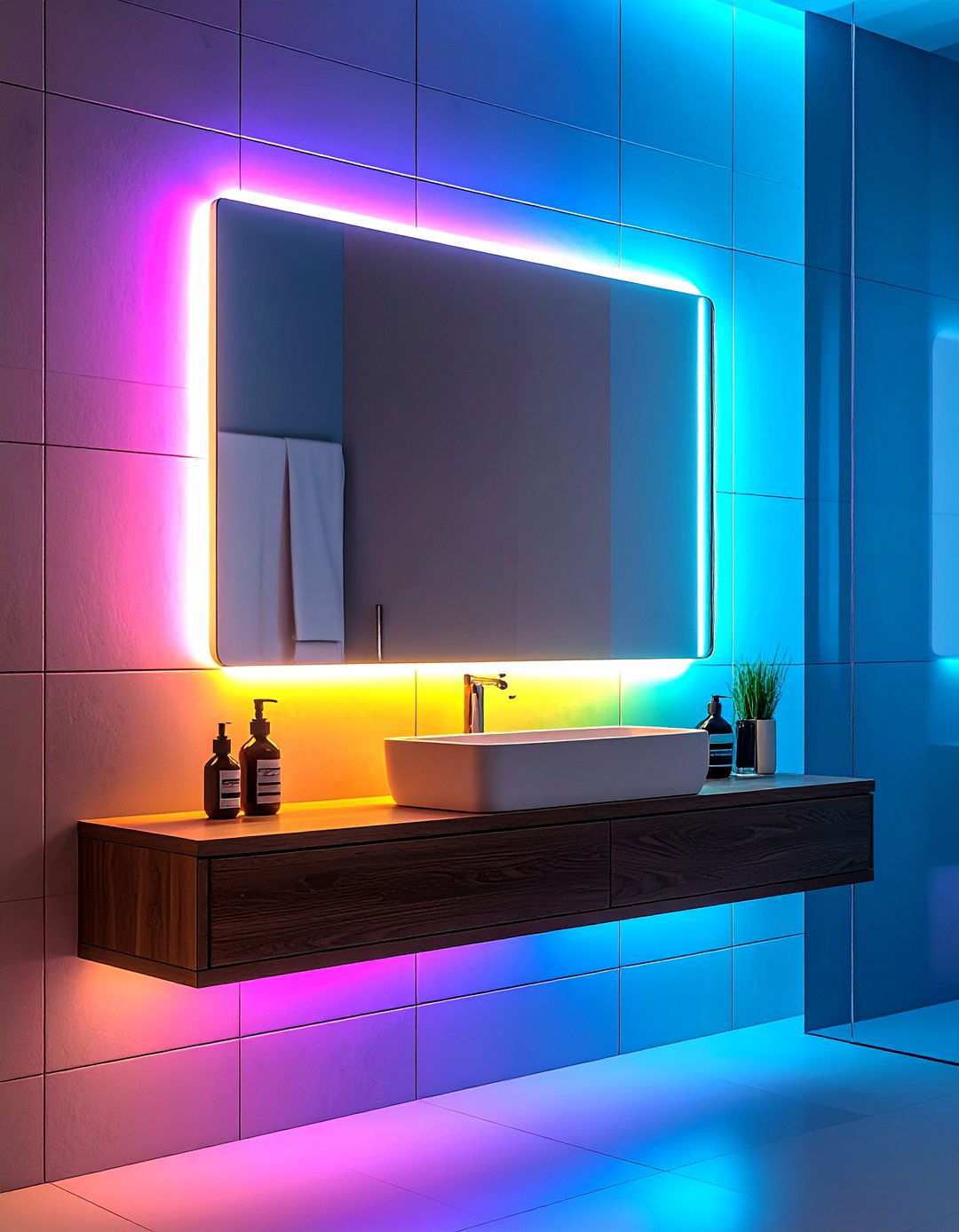 Shelf Integrated Bathroom Mirror Saves Precious Inches - 20 Bathroom Mirror Ideas