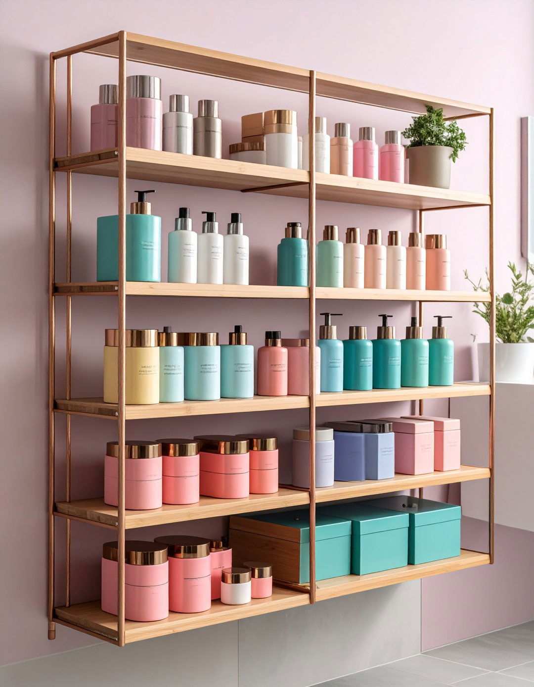 Shelf Risers Double Vertical Cabinet Space - 20 Bathroom Cabinet Organization Ideas