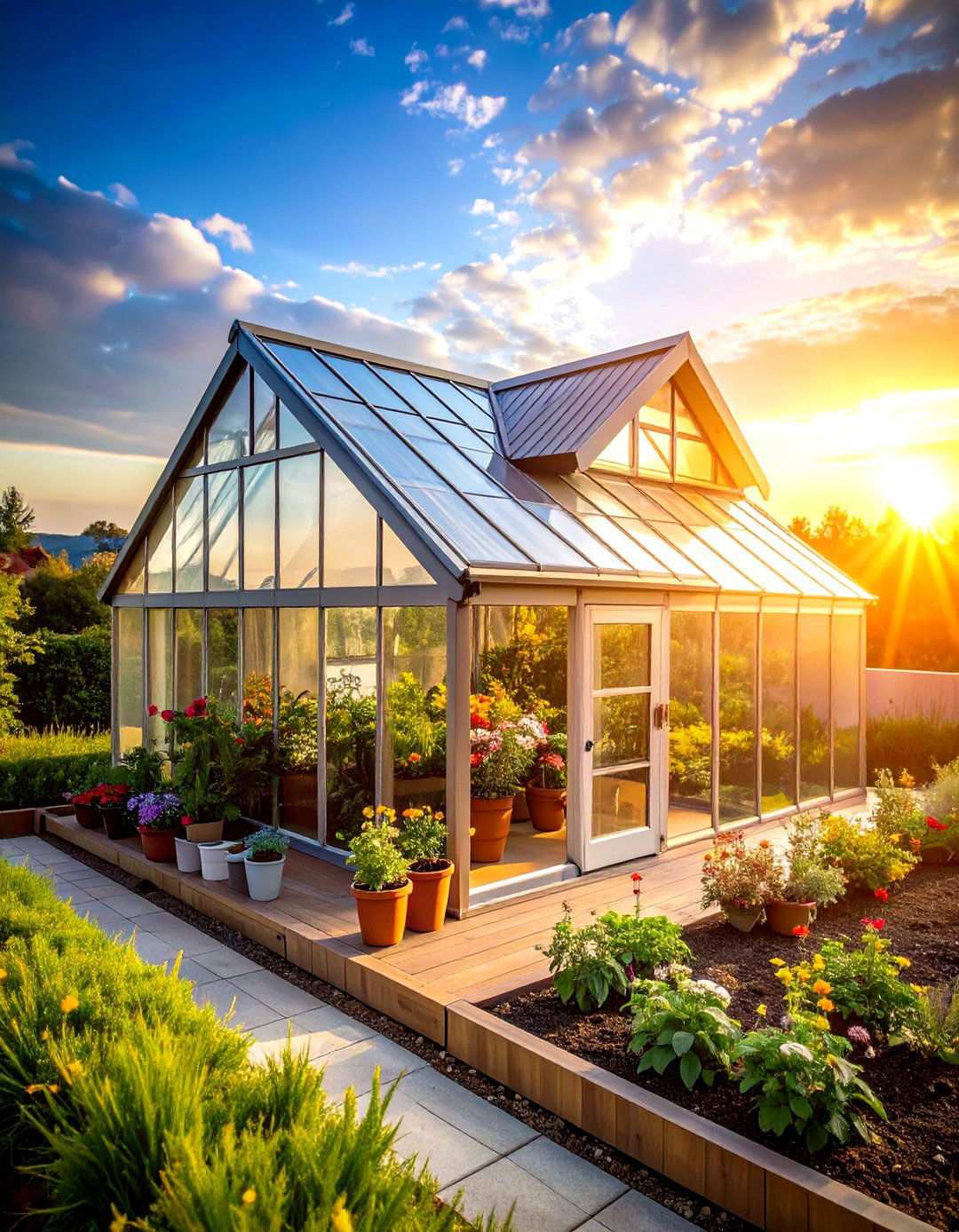 Slant Roof Rooftop Greenhouse - 20 Rooftop Greenhouse Ideas