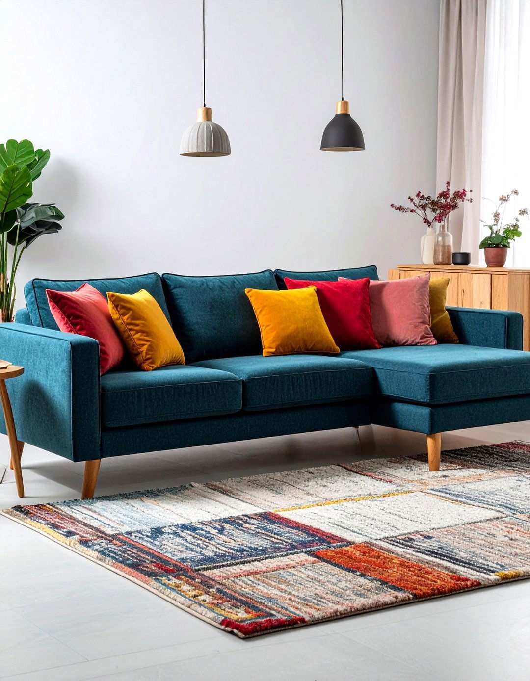 Sleek Sectional for Family Flow - 20 1950s Living Room Ideas