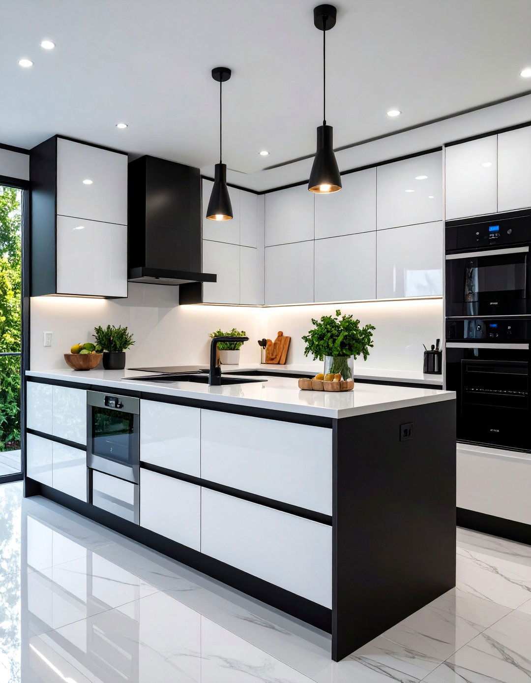 Small Black and White Kitchen Big Impact - 20 Black and White Kitchen Ideas