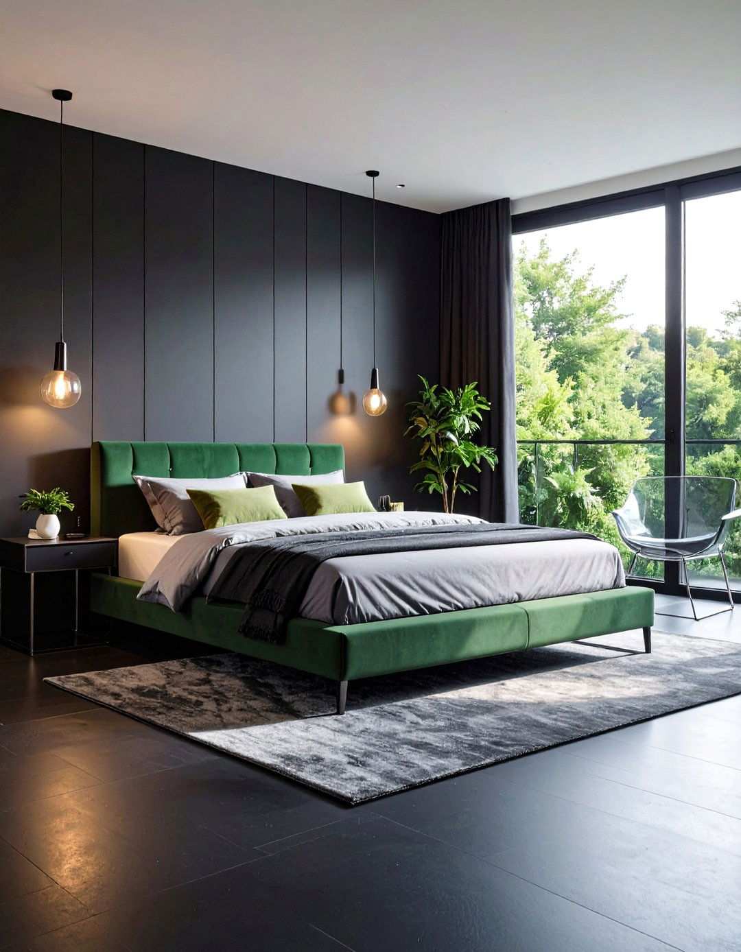 Small Space Tricks Float the Furniture - 20 Black Floor Bedroom Ideas