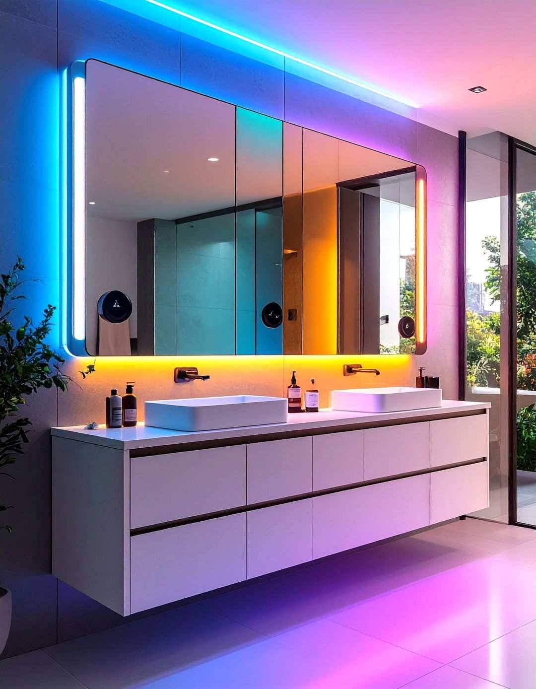 Smart Bluetooth Mirror Cabinet Streams Tunes - 20 Bathroom Furniture Ideas