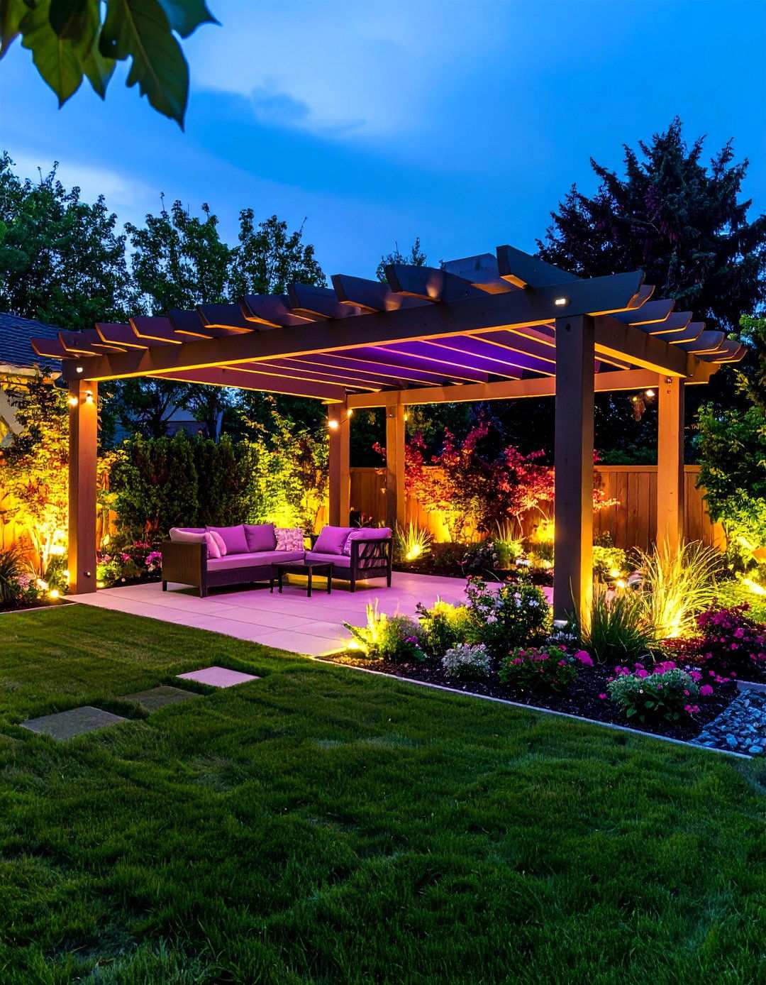 Smart LED Backyard Lighting Systems - 20 Backyard Lighting Ideas
