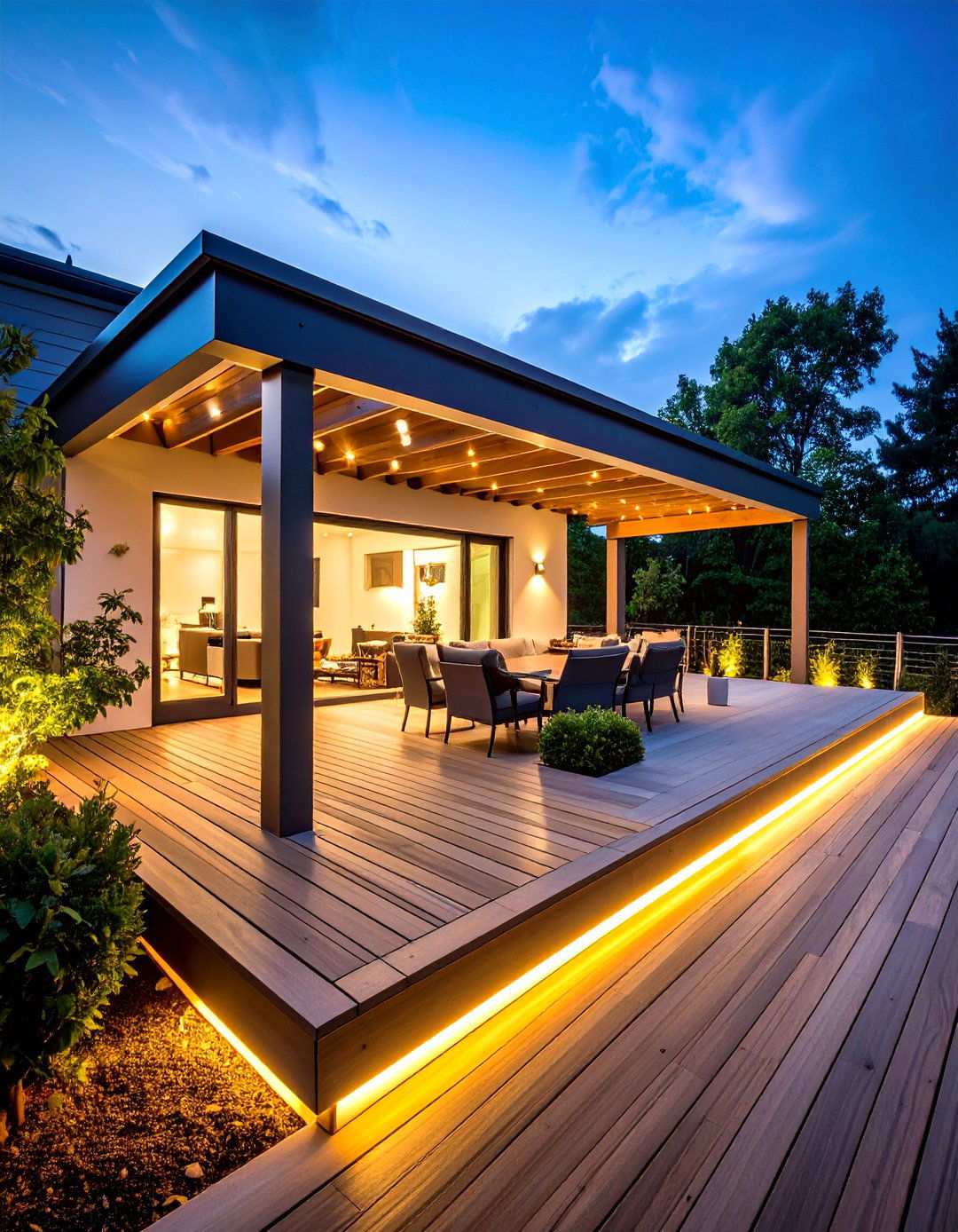 Smart Technology Deck with Automated Features - 20 2nd Floor Deck Ideas