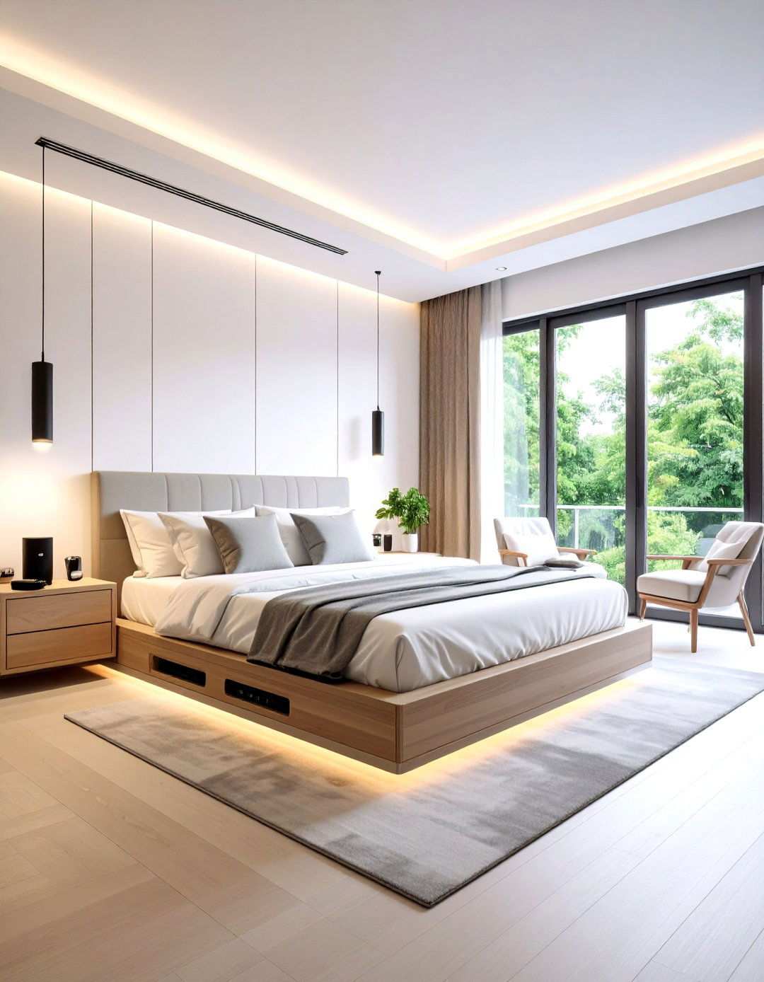 Smart Technology Integrated Bedroom Design - 20 Bedroom Design Ideas