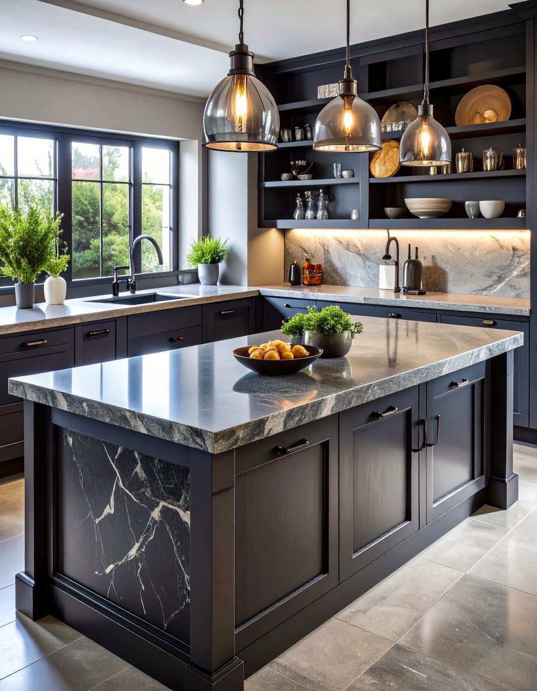 Soapstones Soft Matte Charm Ages Gracefully - 20 Black Kitchen Countertops