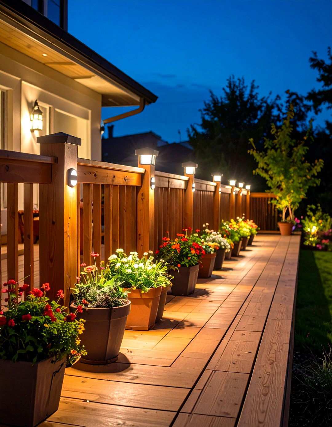 Solar Deck Lighting Installation - 20 Backyard Deck Ideas on a Budget