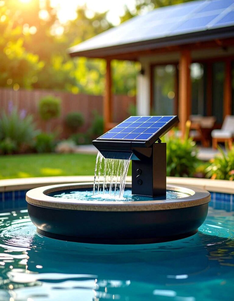 Solar Powered Backyard Fountains for Eco Friendly Gardens - 20 Backyard Fountain Ideas