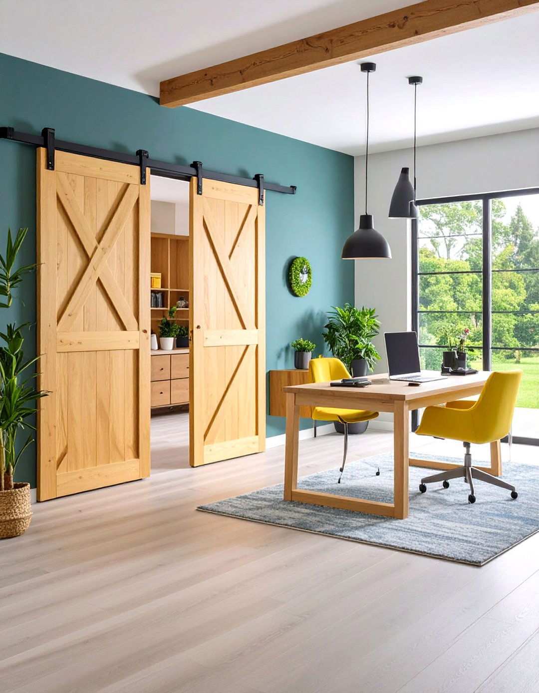 Sound Proofed Barn Door for Home Offices - 20 Barn Door Ideas