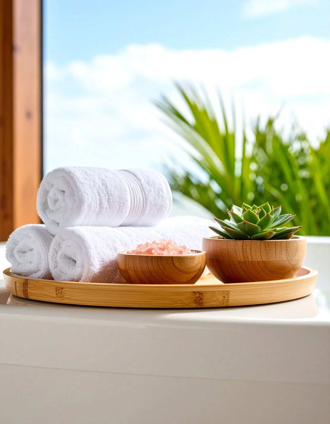 Spa Inspired Bamboo Bathroom Tray - 20 Bathroom Tray Ideas
