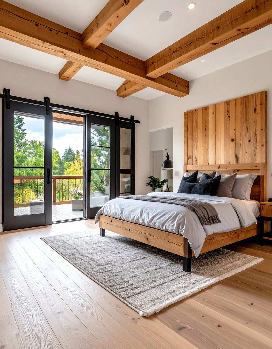 Space Saving Barn Style Bedroom Door - 20 Bedroom Door Decorating Ideas