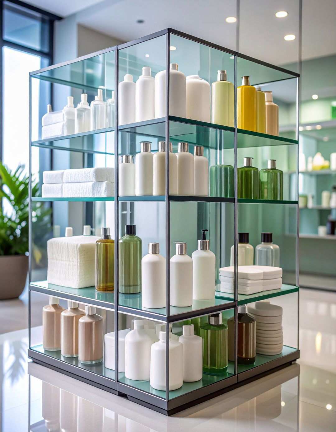 Stackable Clear Box Bathroom Organization - 20 Bathroom Organization Ideas