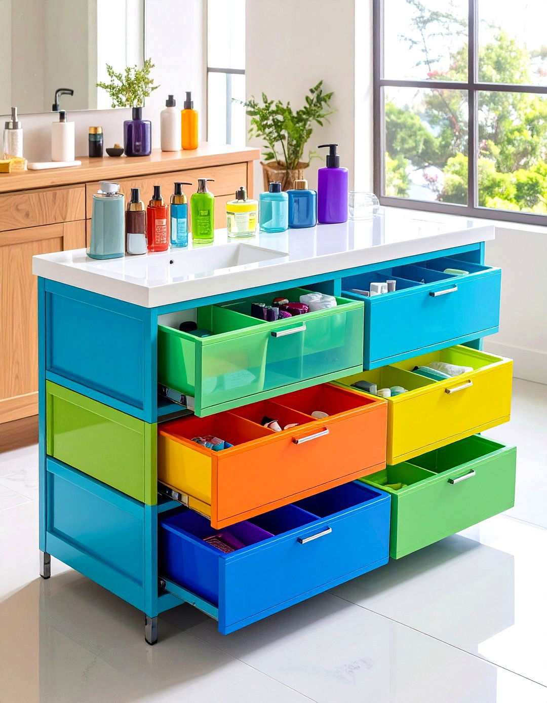 Stackable Modular Drawers Grow with You - 20 Bathroom Furniture Ideas