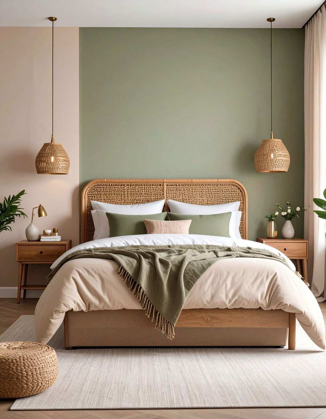 Steel Blue and Warm Vanilla Bedroom Painting Tranquility - 20 Bedroom Painting Ideas With Two Colors