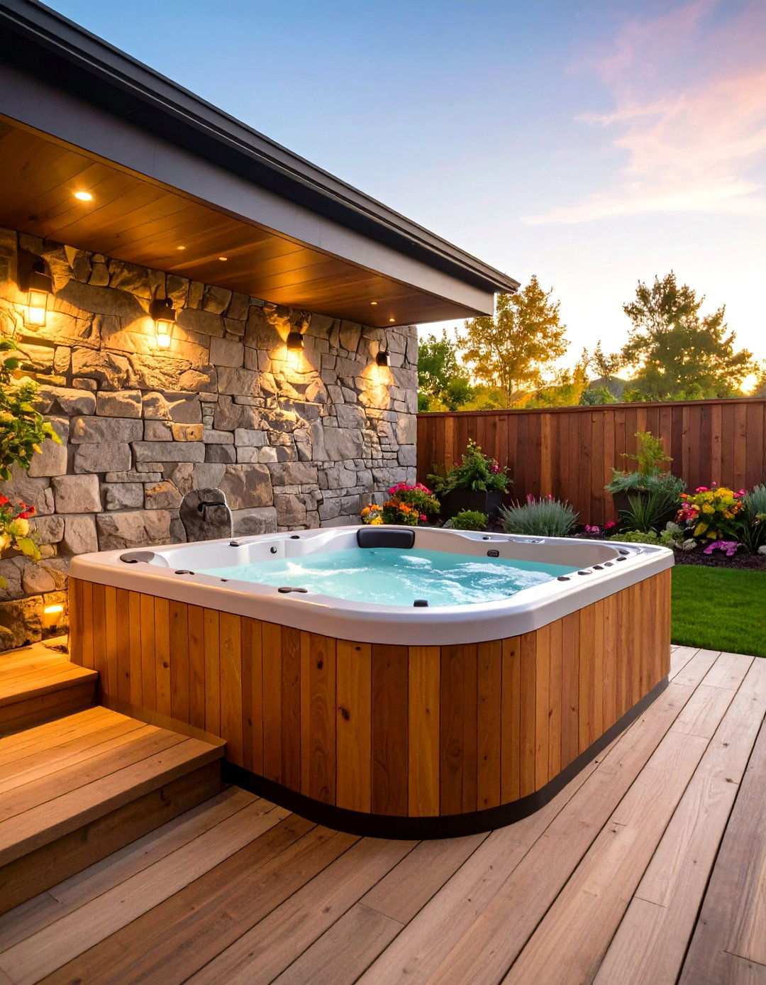 Strategic Hot Tub Placement for Natural Privacy - 20 Backyard Hot Tub Privacy Ideas
